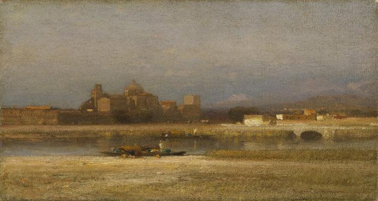 Samuel Colman On the Viga, Outskirts of the City of Mexico France oil painting art